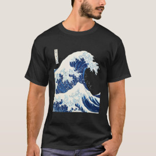 Camiseta Kanagawa Japonês O Oceano De Ondas De Excelente