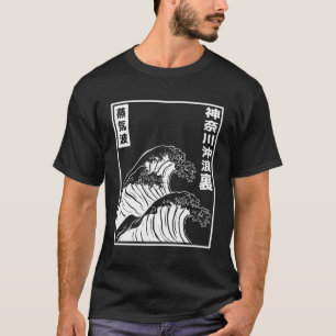 Camiseta Kanagawa Wave Cultura Estética de Vaporwave Japone
