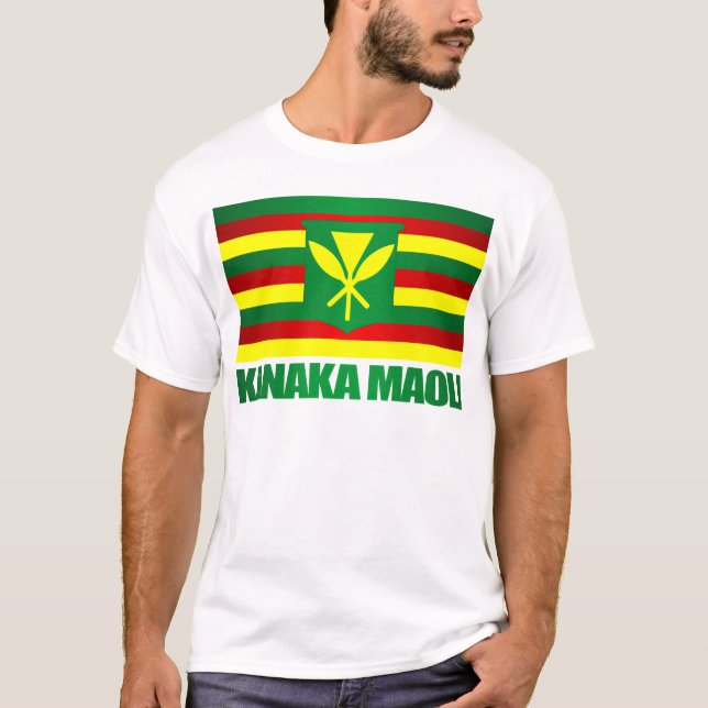 Camiseta Kanaka Maoli Flag (Frente)