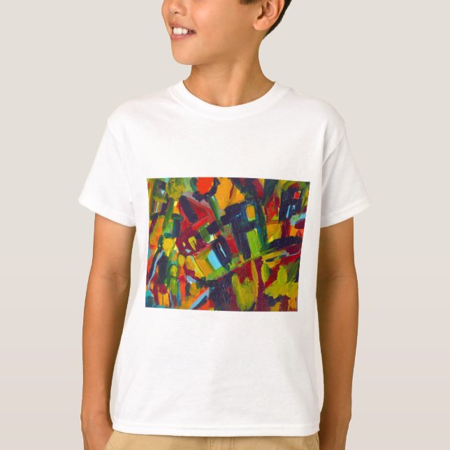 Camiseta Kandinsky 304 Abstrato Colorido (Frente)