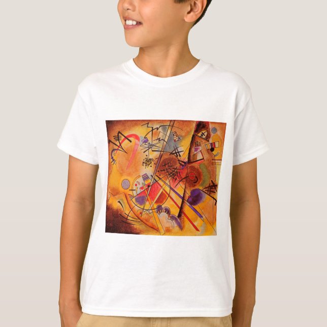 Camiseta Kandinsky Abstrato Trabalho de arte (Frente)