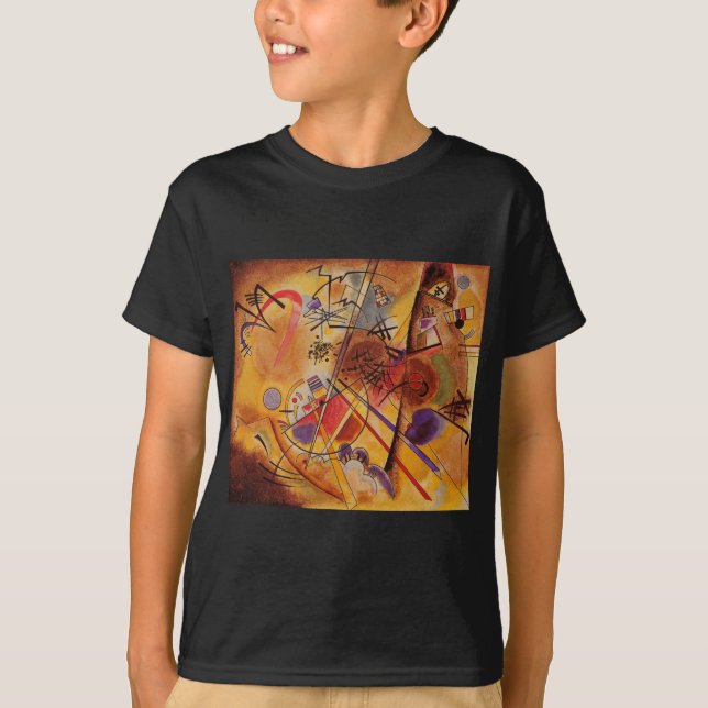 Camiseta Kandinsky Abstrato Trabalho de arte (Frente)