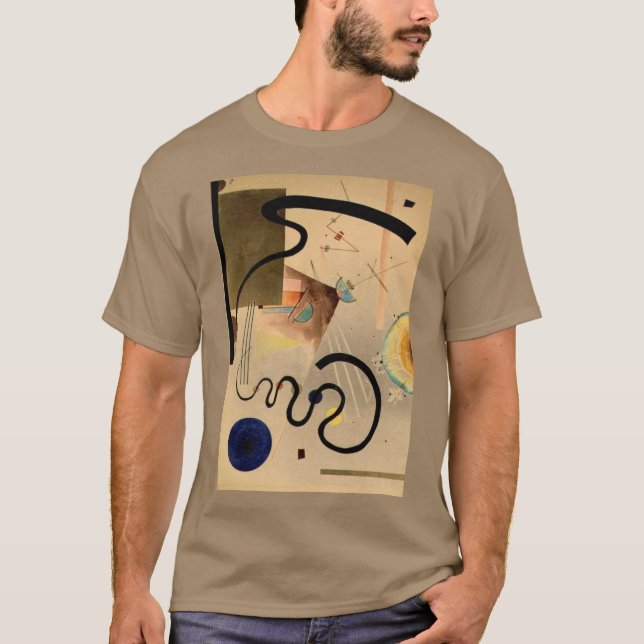Camiseta Kandinsky Abstrato Trabalho de arte (Frente)