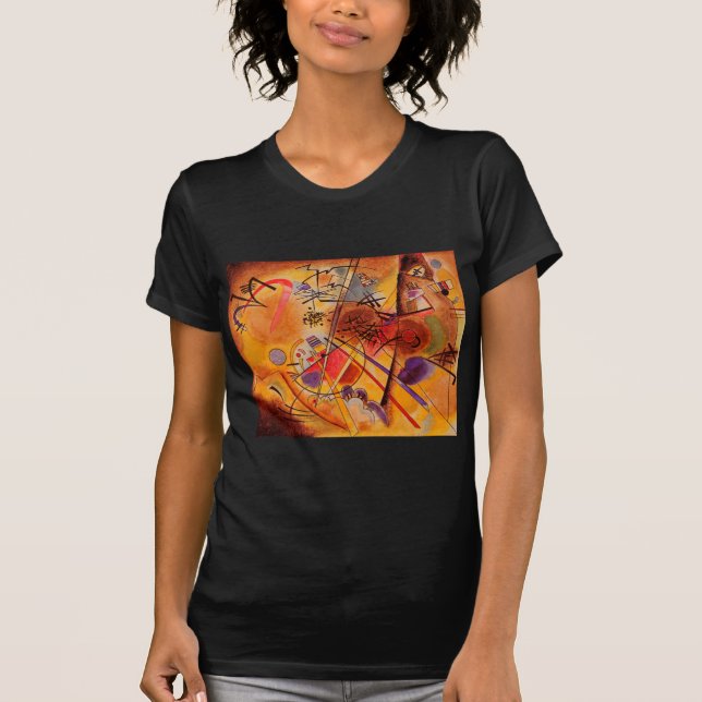 Camiseta Kandinsky Abstrato Trabalho de arte (Frente)