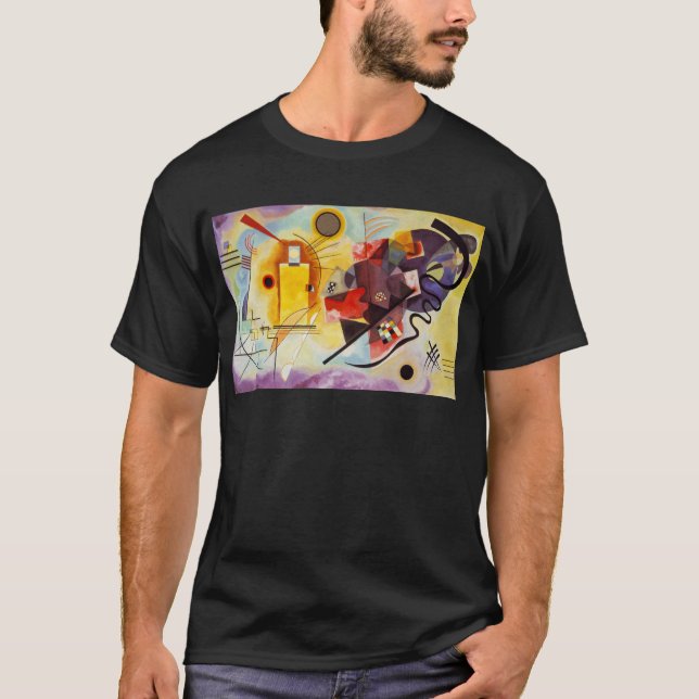Camiseta Kandinsky Amarelo Azul (Frente)