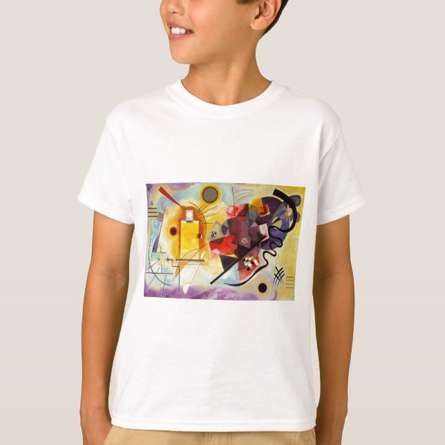 Camiseta Kandinsky Amarelo Azul (Frente)