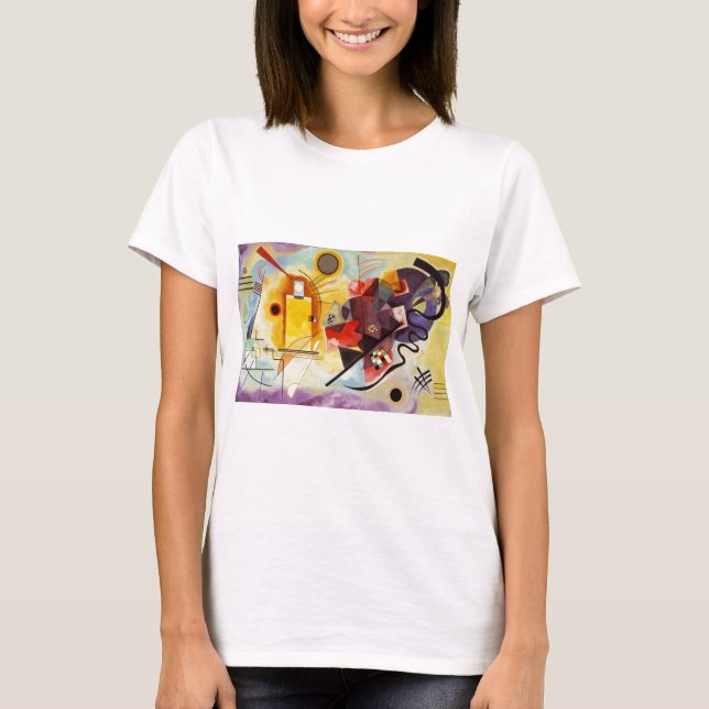 Camiseta Kandinsky Amarelo Azul (Frente)