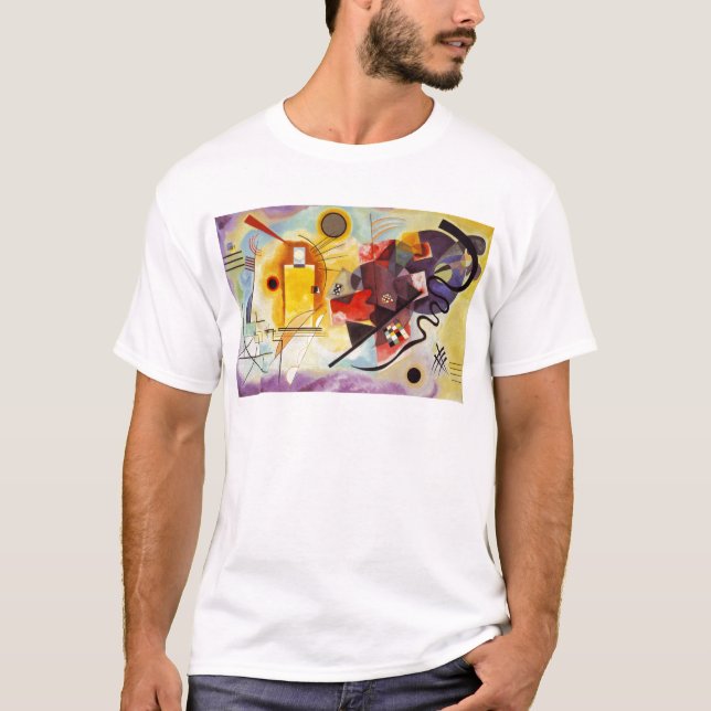 Camiseta Kandinsky Amarelo Azul (Frente)