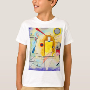Camiseta Kandinsky amarelo-vermelho-azul