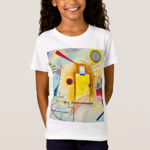 Camiseta Kandinsky amarelo-vermelho-azul