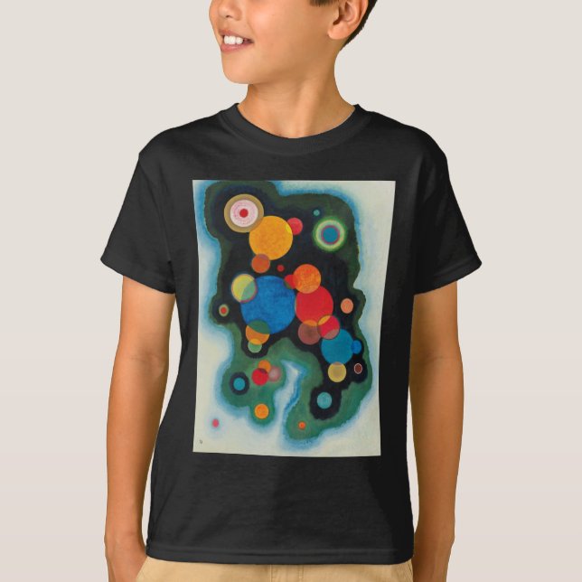 Camiseta Kandinsky aprofundou o óleo de Abstrato de impulso (Frente)