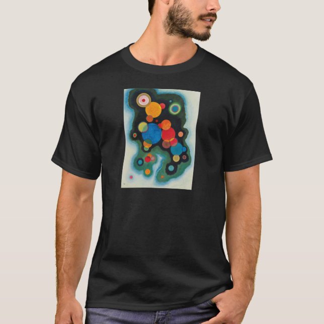 Camiseta Kandinsky aprofundou o óleo de Abstrato de impulso (Frente)
