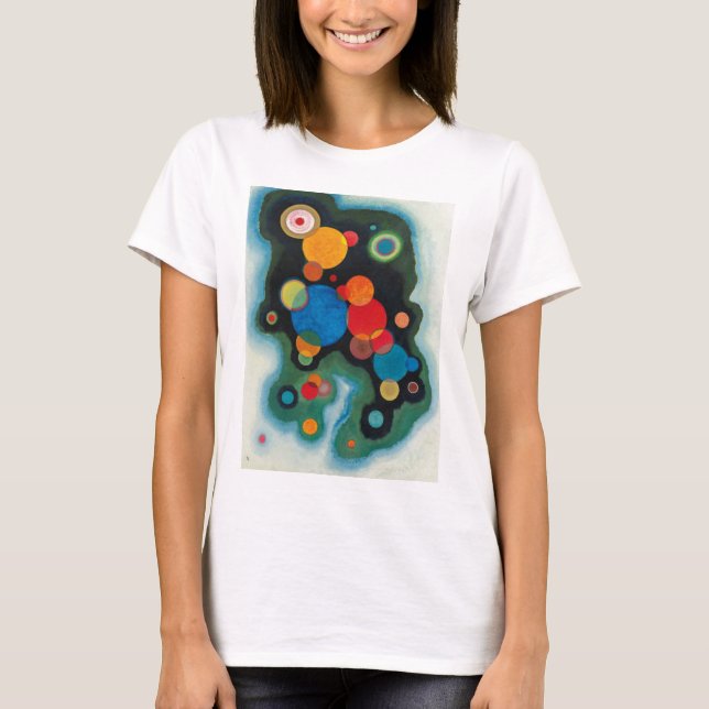 Camiseta Kandinsky aprofundou o óleo de Abstrato de impulso (Frente)