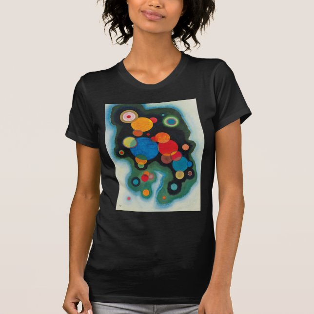 Camiseta Kandinsky aprofundou o óleo de Abstrato de impulso (Frente)
