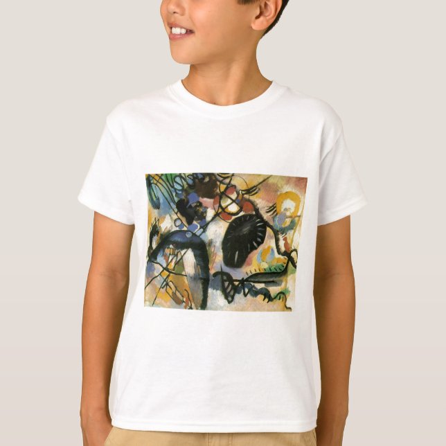 Camiseta Kandinsky Black Spot Abstrato (Frente)