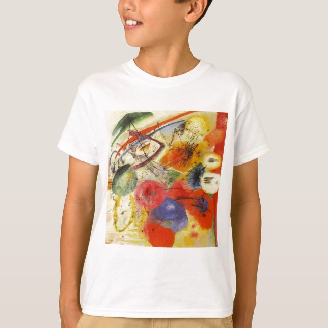 Camiseta Kandinsky Black Trakes Abstrato Painting (Frente)