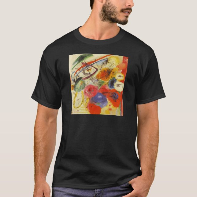 Camiseta Kandinsky Black Trakes Abstrato Painting (Frente)