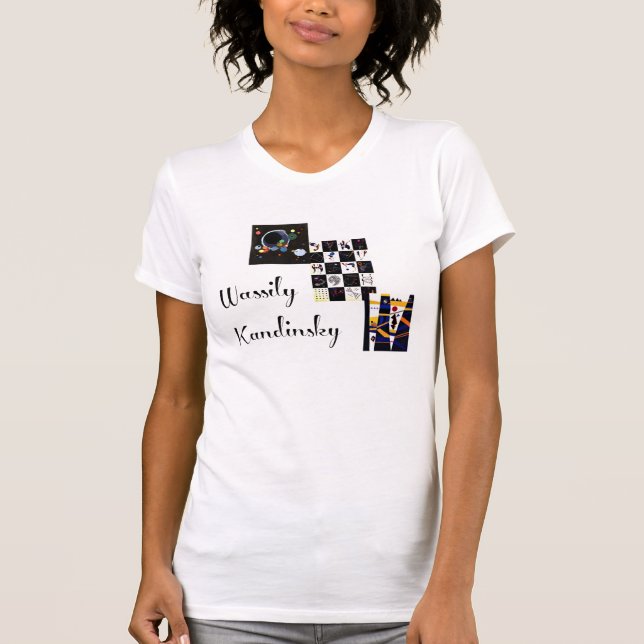 Camiseta Kandinsky - Colagem de sua obra de arte (Frente)