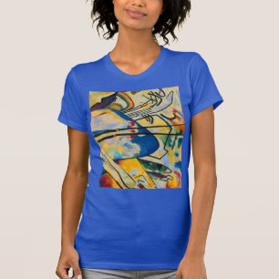 Camiseta Kandinsky Composição IV Abstrato Art Royal Blue