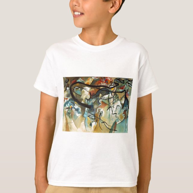 Camiseta Kandinsky Composition V Abstrato Pintura (Frente)