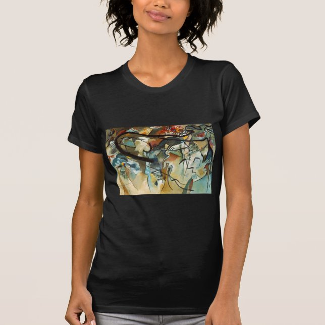 Camiseta Kandinsky Composition V Abstrato Pintura (Frente)
