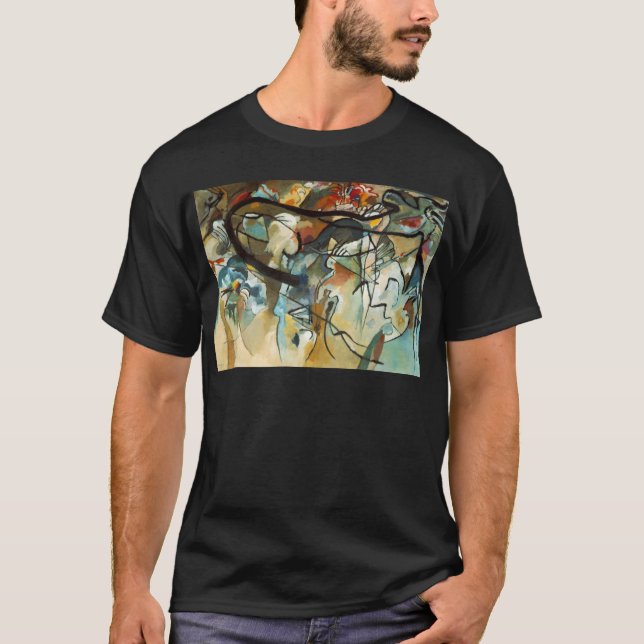 Camiseta Kandinsky Composition V Abstrato Pintura (Frente)