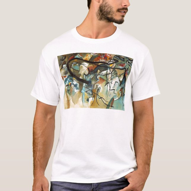 Camiseta Kandinsky Composition V Abstrato Pintura (Frente)
