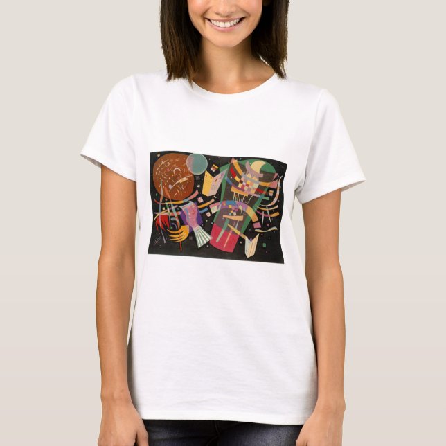 Camiseta Kandinsky Composition X Abstrato Trabalho de arte (Frente)