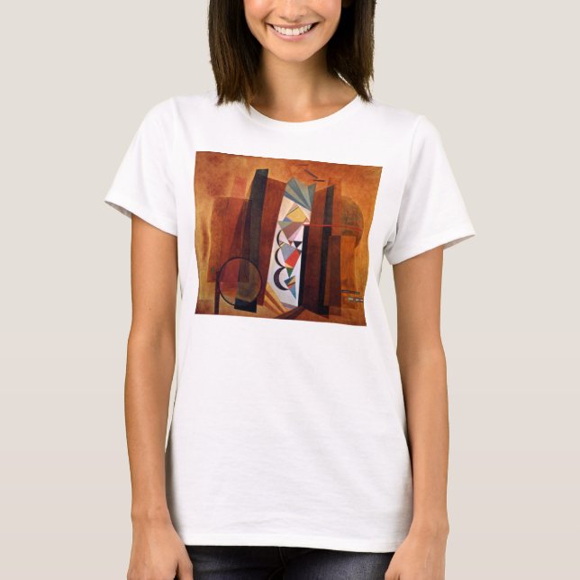 Camiseta Kandinsky Development in Brown Abstrato Painting (Frente)