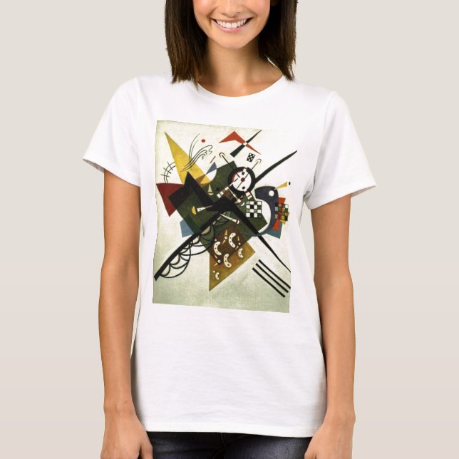 Camiseta Kandinsky em Branco II (Frente)