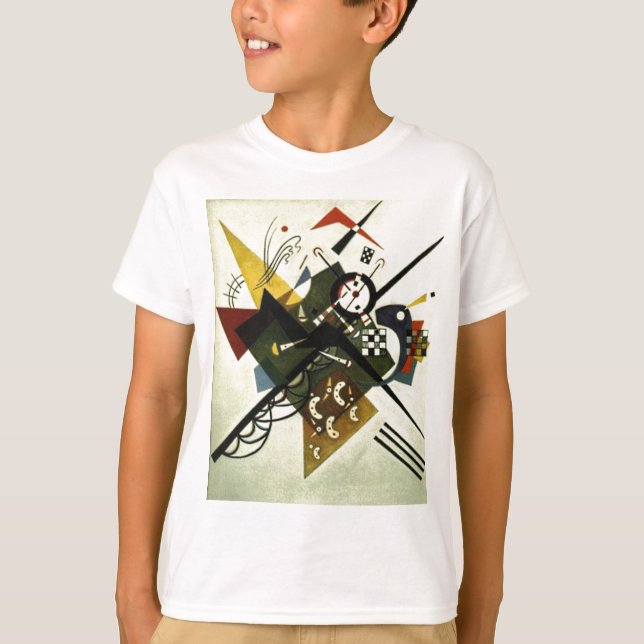 Camiseta Kandinsky em Branco II (Frente)