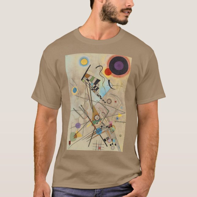 Camiseta Kandinsky Moderno Abstrata Expressionista Art Pebb (Frente)