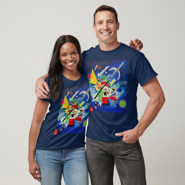Camiseta Kandinsky - Pintura Azul (Unissex)