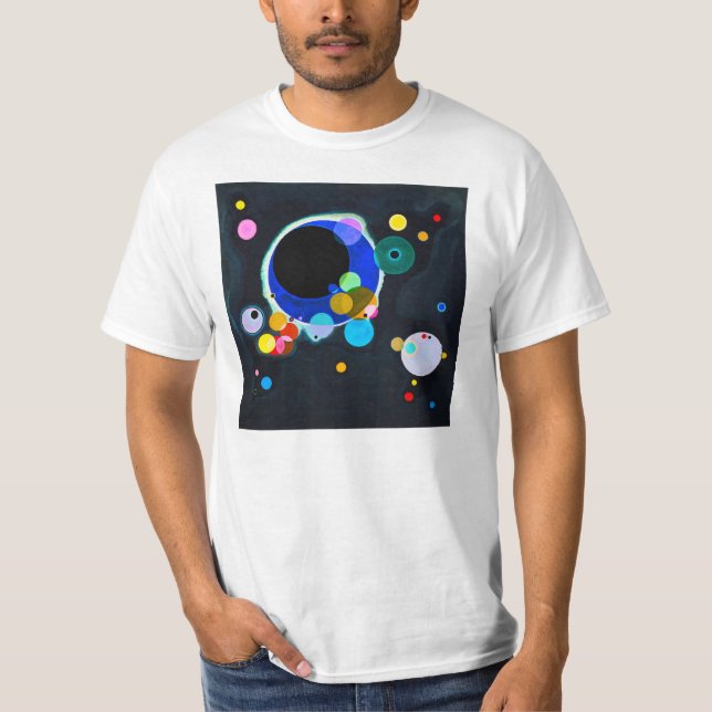 Camiseta Kandinsky t-shirt de diversos círculos (Frente)