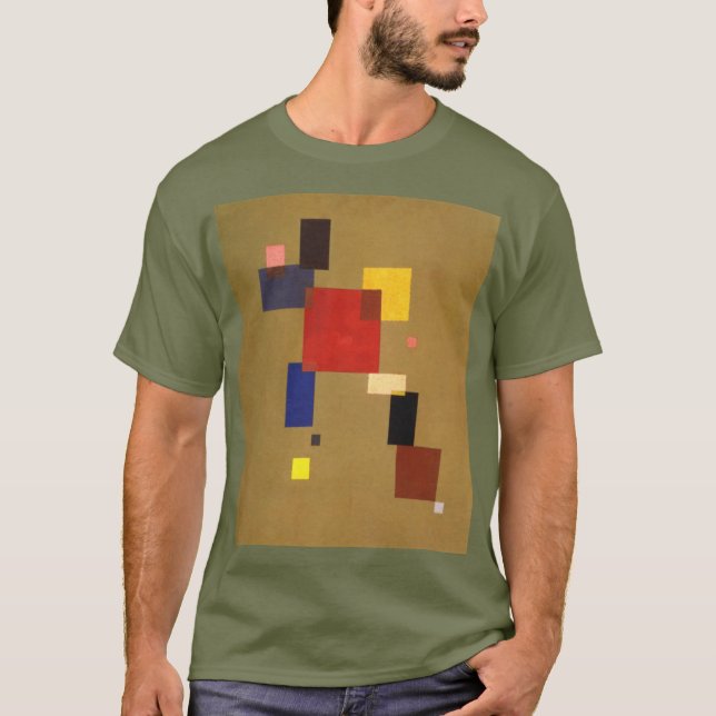 Camiseta Kandinsky Treze Retângulos Abstrato Painting (Frente)