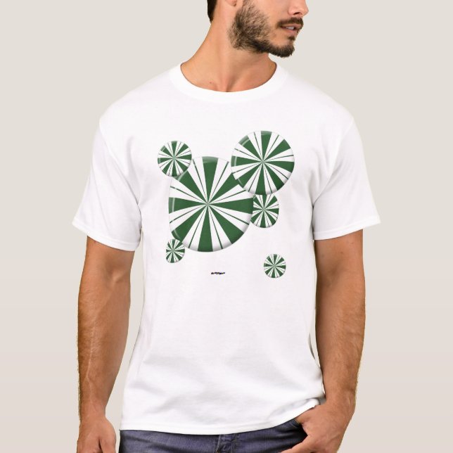 Camiseta Kandy de Stripe de Spearmint (Frente)