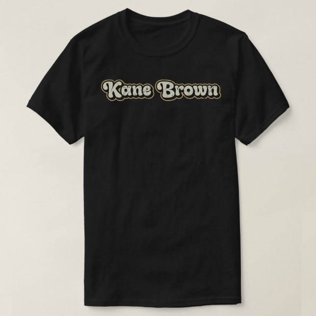 Camiseta Kane Brown Vintage Text (Frente do Design)