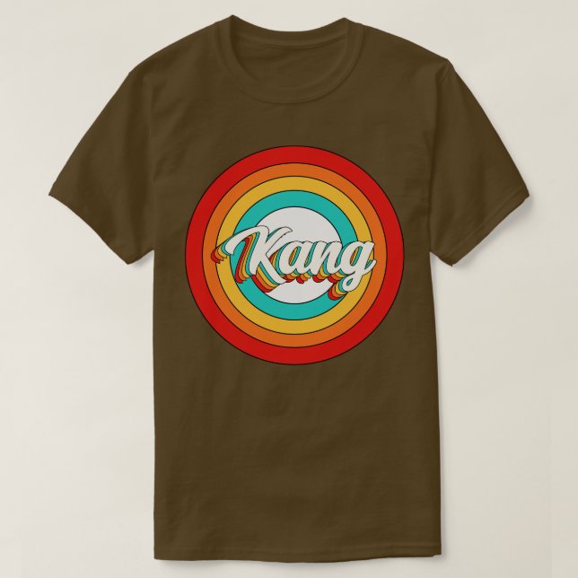 Camiseta Kang Name Shirt Vintage Kang Circle (Frente do Design)
