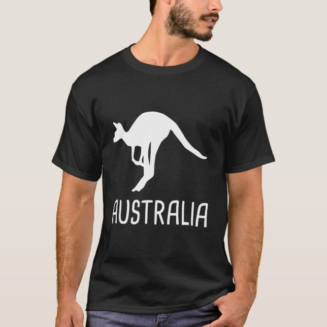 Camiseta Kangaroo Aussie Roo Austrália (Frente)