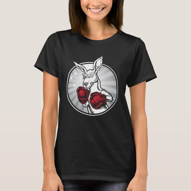 Camiseta Kangaroo Boxing I Kangaroo Animal Amigo Marsupial (Frente)