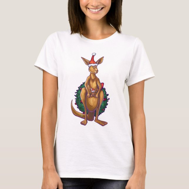 Camiseta Kangaroo Christmas StarNight (Frente)