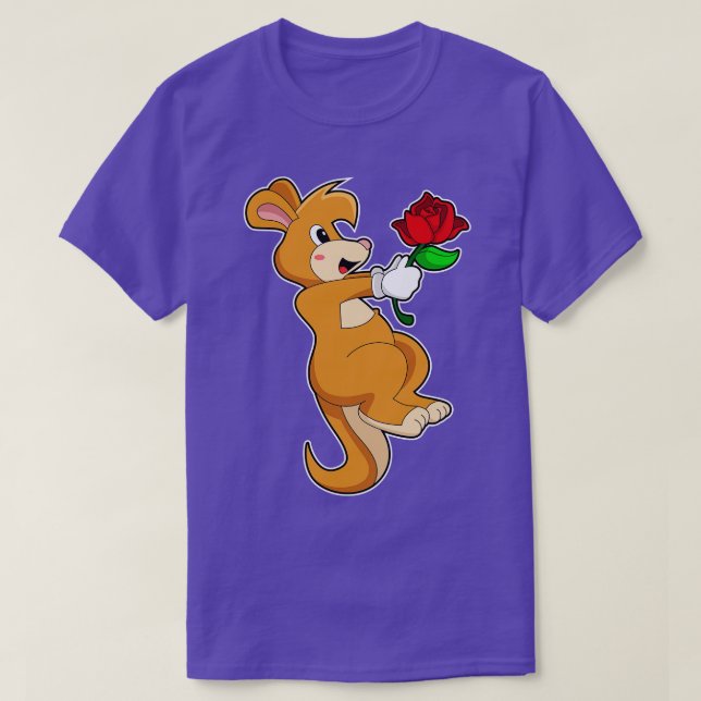 Camiseta Kangaroo com Flor (Frente do Design)