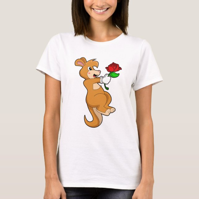 Camiseta Kangaroo com Flor (Frente)