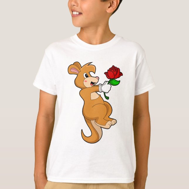 Camiseta Kangaroo com Flor (Frente)