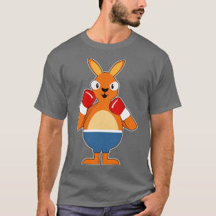 Camiseta Kangaroo como Boxer com luvas in a box 1