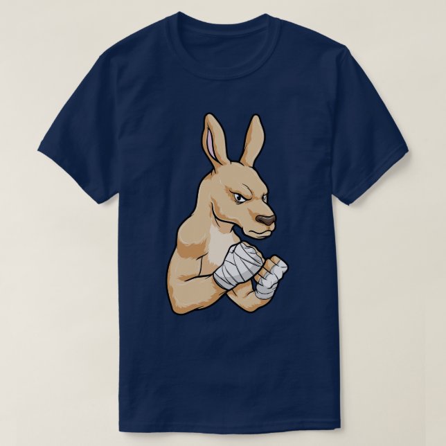 Camiseta Kangaroo como Boxer em Boxing (Frente do Design)