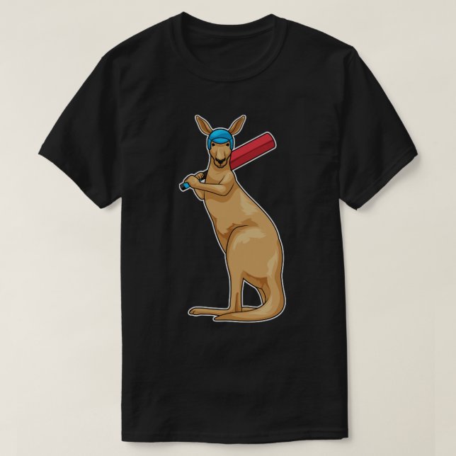 Camiseta Kangaroo Cricket (Frente do Design)