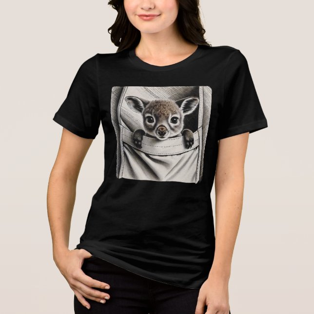 Camiseta Kangaroo, Design de Joey Bebê (Frente)