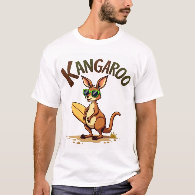Camiseta Kangaroo Divertido (Frente)