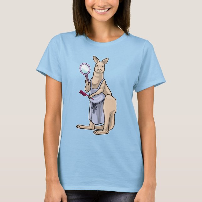 Camiseta Kangaroo Hairdresser Mirror (Frente)